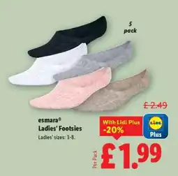 Lidl esmara Ladies' Footsies offer