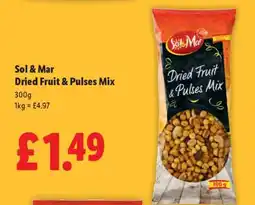 Lidl Sol & Mar Dried Fruit & Pulses Mix offer