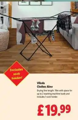 Lidl Vileda Clothes Airer offer