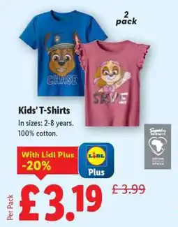 Lidl Kids' T-Shirts offer