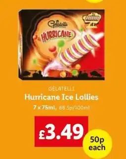 Lidl Gelatelli Hurricane Ice Lollies offer