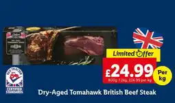 Lidl Dry Aged Tomahawk British Beef Steak offer