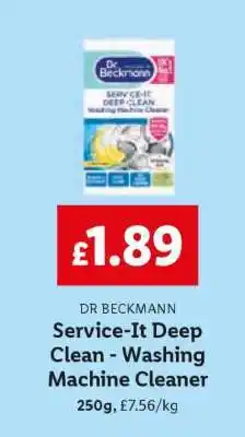 Lidl Dr Beckmann Service-It Deep Clean - Washing Machine Cleaner offer