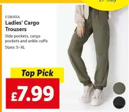 Lidl ESMARA Ladies’ Cargo Trousers offer