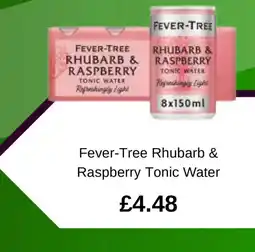 Asda Fever-Tree Rhubarb & Raspberry Tonic Water offer