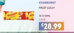 Bestway STARBURST Fruit lolly offer