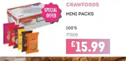 Bestway CRAWFORDS Mini packs offer