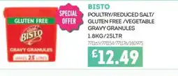 Bestway BISTO Poultry/reduced salt/ gluten free/vegetable gravy granules offer