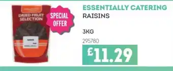 Bestway ESSENTIALLY CATERING Raisins offer