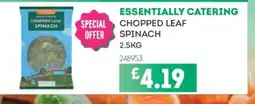 Bestway Essentially catering chopped leaf spinach offer