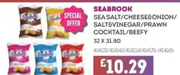 Bestway SEABROOK Sea salt/cheese&onion/ salt&vinegar/prawn cocktail/beefy offer