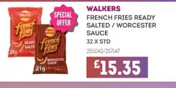 Bestway WALKERS French fries ready salted/worcester sauce offer