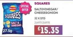 Bestway SQUARES Salt&vinegar/ cheese&onion offer