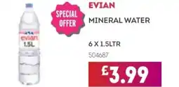 Bestway EVIAN Mineral water offer