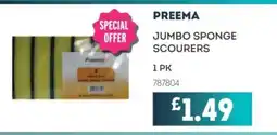Bestway PREEMA Jumbo sponge scourers offer