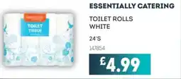 Bestway ESSENTIALLY CATERING Toilet rolls white offer