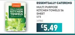 Bestway ESSENTIALLY CATERING Multi purpose kitchen towels 56 sheet offer