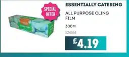 Bestway ESSENTIALLY CATERING All purpose cling film offer