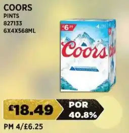 Bestway COORS Pints offer