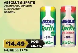 Bestway ABSOLUT & SPRITE Original/watermelon offer