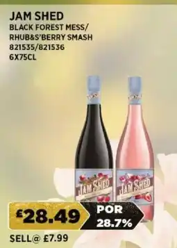 Bestway Jam shed black forest mess/ rhub&s'berry smash offer