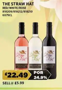 Bestway The straw hat red/white/rose offer