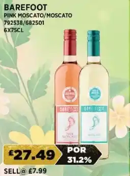 Bestway Barefoot pink moscato/moscato offer