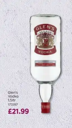 Bestway Glen's Vodka offer