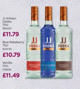 Bestway JJ Artisan Vodka offer