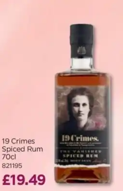 Bestway 19 Crimes Spiced Rum offer