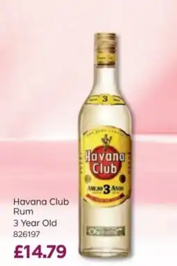 Bestway Havana Club Rum 3 Year Old offer