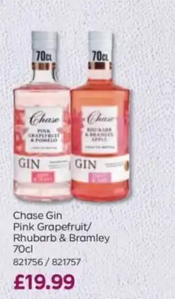 Bestway Chase Gin Pink Grapefruit/ Rhubarb & Bramley offer