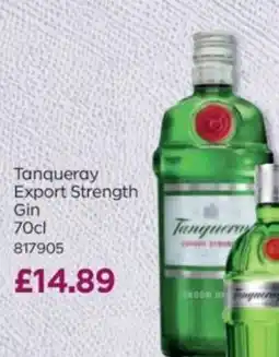 Bestway Tanqueray Export Strength Gin offer