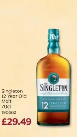 Bestway Singleton 12 Year Old Malt offer