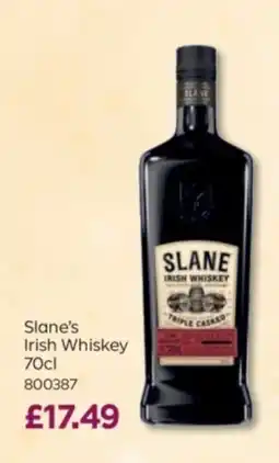 Bestway Slane's Irish Whiskey offer
