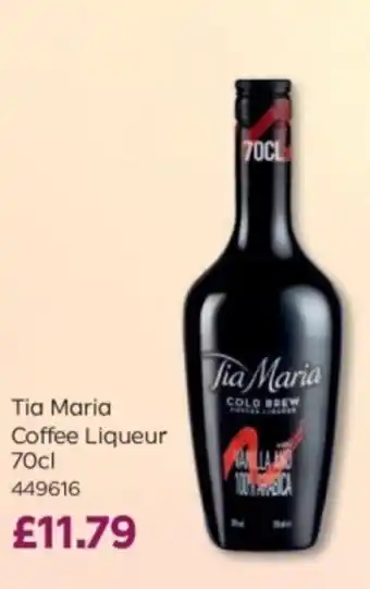 Bestway Tia Maria Coffee Liqueur offer