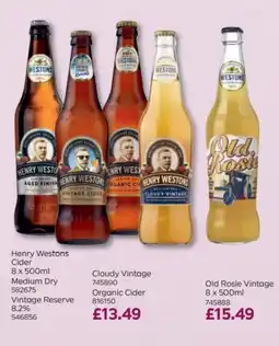 Bestway Henry Westons Cider offer