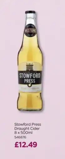 Bestway Stowford Press Draught Cider offer
