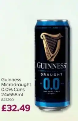 Bestway Guinness Microdraught 0.0% Cans offer