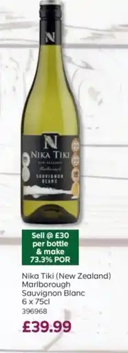 Bestway Nika Tiki (New Zealand) Marlborough Sauvignon Blanc offer