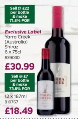 Bestway Yarra Creek (Australia) Shiraz offer