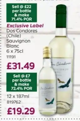 Bestway Dos Condores ( Chile ) Sauvignon Blanc offer