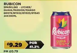 Bestway RUBICON Sparkling - lychee/ guava/passion/mango offer