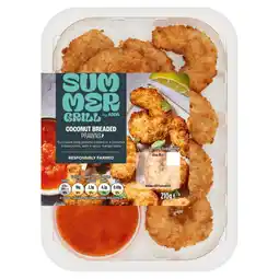 Asda SUMMER GRILL by ASDA Coconut Breaded Prawns 210g offer