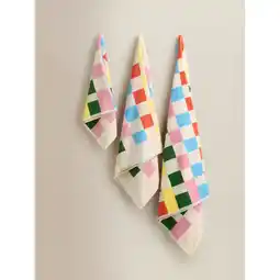Asda George Home Lucky Charm Multi Checked Towel Range offer