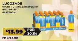 Bestway LUCOZADE Sport - orange/raspberry offer