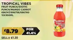 Bestway TROPICAL VIBES Fruit punch/exotic punch/mango carrot offer
