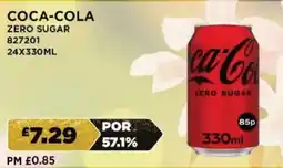 Bestway Coca-cola zero sugar offer