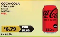 Bestway COCA-COLA Zero sugar offer