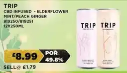 Bestway TRIP Cbd infused - elderflower mint/peach ginger offer